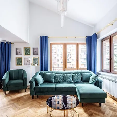 Golden Saska Kepa Luxury Retreat With Garden & Design Interior * Warsaw